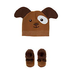 Koala Baby 2-Piece Puppy Hat and Sock Set in Beige