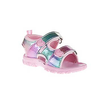 Gerber&reg; Size 7 Rainbow Play Sandal in Pastel. View a larger version of this product image.