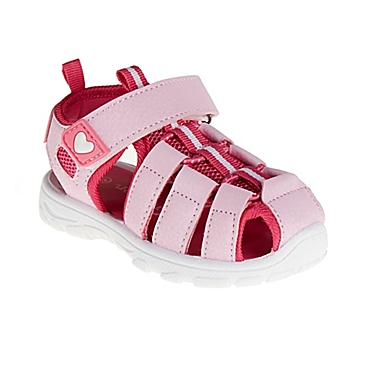 Gerber&reg; Size 4 Closed Toe Sandal in Pink. View a larger version of this product image.