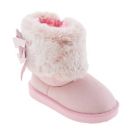 Alternate image 0 for First Steps Size 4 Faux Fur Boot in Light Pink