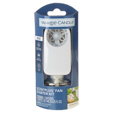 Yankee Candle&reg; ScentPlug&reg; Light-Up Fan with Clean Cotton&reg; Refill. View a larger version of this product image.
