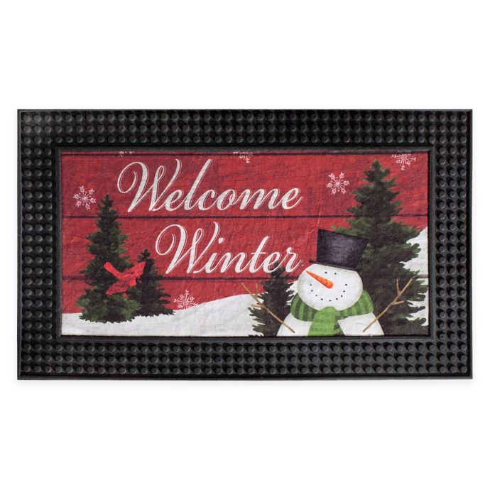 Welcome Winter 18 X 30 Multicolor Led Door Mat Bed Bath Beyond