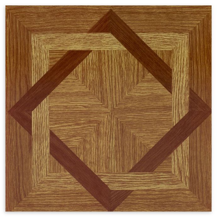 Achim Tivoli 45 Pack 12 Inch Wood Diamond Floor Tiles In Beige