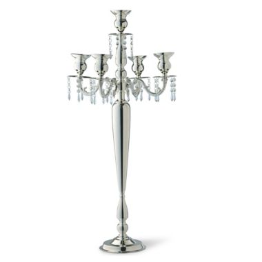 National Tree Company&reg; 38-Inch Wedding Candelabra in Silver. View a larger version of this product image.