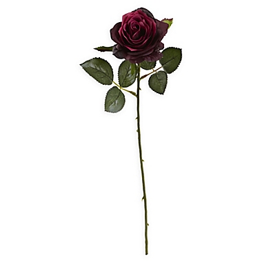 Nearly Natural Artificial Burgundy Roses (Set of 24). View a larger version of this product image.