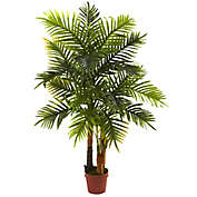 Nearly Natural 4-Foot Artificial Areca Palm Tree in Planter