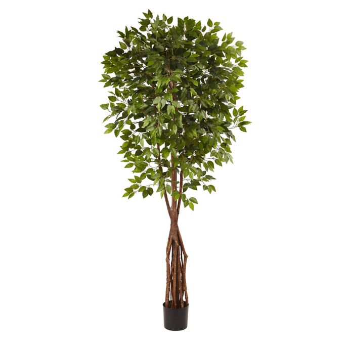 Nearly Natural 7.5Foot Super Deluxe Artificial Ficus Tree Bed Bath