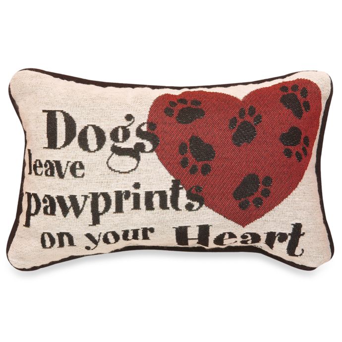 Dogs Leave Pawprints Decorative Throw Pillow Bed Bath and Beyond Canada