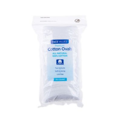 Harmon&reg; Face Values&trade; 50-Count Premium Cotton Ovals