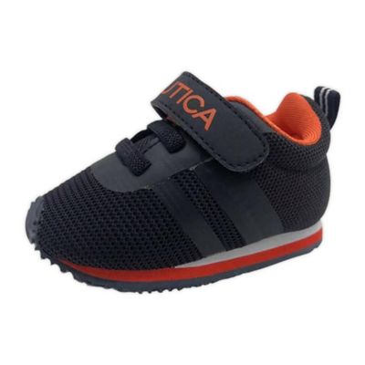 Nautica&reg; Size 0-3M Tiny Towhee Sneaker in Navy/Orange