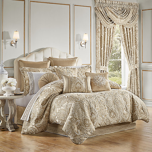 Luxurious Geo Jacquard  7 Piece Taupe/Chocolate  Bedding Comforter Set New 