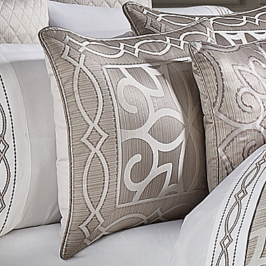 J. Queen New York&trade; Deco 4-Piece King Comforter Set in Silver. View a larger version of this product image.