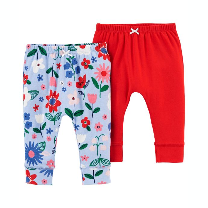 pink flower pants