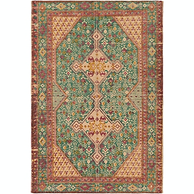 Surya Shadi Global 8&#39; x 10&#39; Hand-Woven Area Rug in Teal/Khaki. View a larger version of this product image.
