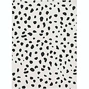 Surya Morocaan Dotted Shag 2&#39; x 3&#39; Accent Rug in Black/White