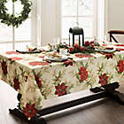 Alternate image 1 for Holiday Festive Poinsettia Table Linen Collection
