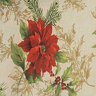 Holiday Festive Poinsettia Table Linen Collection. View a larger version of this product image.