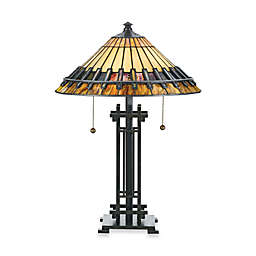 Quoizel®  Chastain Tiffany 2-Light Table Lamp