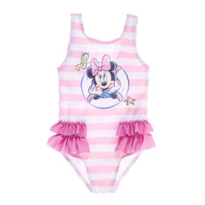 Details about   NWT Old Navy Disney Minnie Mouse Ruffled Striped One-Piece Swimsuit Girls 2T 