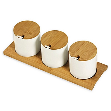 Denmark 10-Piece Condiment Set in Off White. View a larger version of this product image.