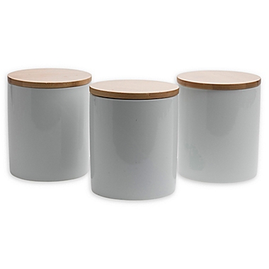 Denmark Canisters in Off White (Set of 3). View a larger version of this product image.
