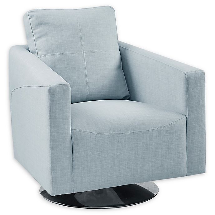 Madison Park Swivel Vince Chair in Light Blue Bed Bath