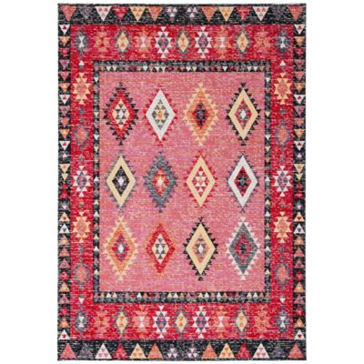 Safaviehsafavieh Montage 6 X 9 Hope Indoor Outdoor Area Rug In Pink Dailymail