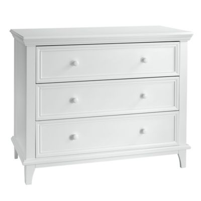 Contours&reg; 3-Drawer Dresser in White