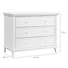 Alternate image 5 for Contours&reg; 3-Drawer Dresser in White