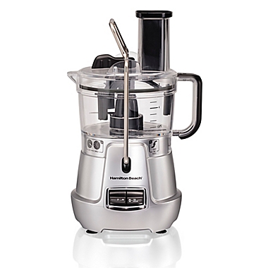 Hamilton Beach&reg; Stack &amp; Snap&trade; 8-Cup Food Processor in Silver. View a larger version of this product image.