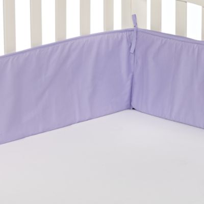 lavender crib bumper