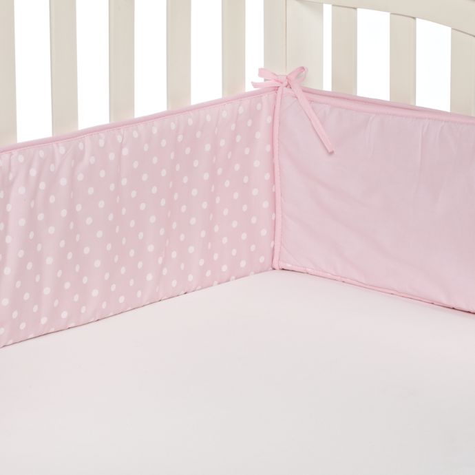 Tl Care Pink Polka Dot Crib Bumpers Bed Bath Beyond