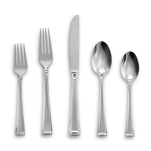 Alternate image 1 for Lenox® Gorham® Column Frosted™ 5-Piece Flatware Place Setting