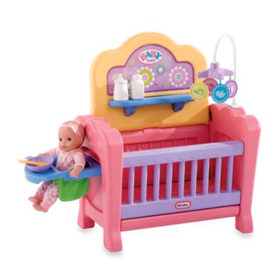 little tikes doll crib