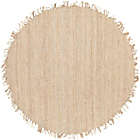 Alternate image 0 for Surya Jute Bleached Natural 8&#39; Round Rug in Cream