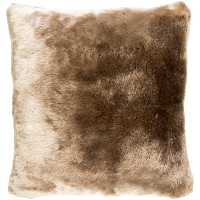Surya Innu Hair On Hide Square Throw Pillow In Tan Bed Bath Beyond