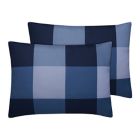 Alternate image 4 for Simply Essential&trade; Block Plaid 7-Piece Full/Full XL Comforter Set in Navy