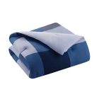 Alternate image 2 for Simply Essential&trade; Block Plaid 7-Piece Full/Full XL Comforter Set in Navy