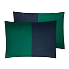 Alternate image 4 for Simply Essential&trade; Vertical Colorblock 7-Piece Full/Full XL Comforter Set in Green/Navy