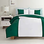 Alternate image 0 for Simply Essential&trade; Vertical Colorblock 7-Piece Full/Full XL Comforter Set in Green/White