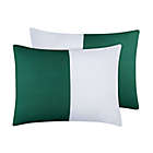Alternate image 4 for Simply Essential&trade; Vertical Colorblock 7-Piece Full/Full XL Comforter Set in Green/White