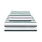 Alternate image 3 for Simply Essential&trade; Vertical Colorblock 7-Piece Full/Full XL Comforter Set in Green/White