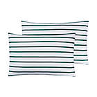 Alternate image 5 for Simply Essential&trade; Vertical Colorblock 7-Piece Full/Full XL Comforter Set in Green/White