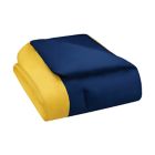 Alternate image 2 for Simply Essential&trade; Vertical Colorblock 7-Piece Full/Full XL Comforter Set in Navy/Yellow