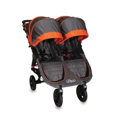 orange city mini double stroller