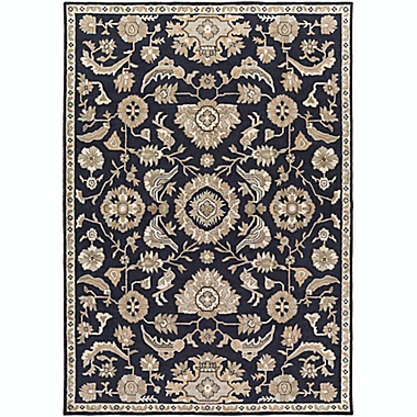 Surya Caesar Classic 8&#39; x 11&#39; Area Rug in Black/Beige. View a larger version of this product image.
