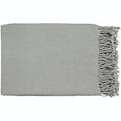 Surya Turner Throw Blanket in Grey