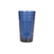 Beaded Highball Glass in Blue