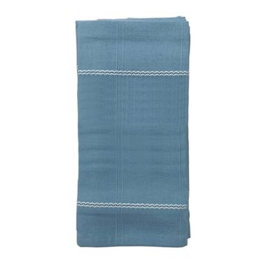 Everhome&trade; Stella Stripe Easter Napkins in Light Blue (Set of 4). View a larger version of this product image.