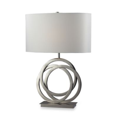 polished nickel table lamp
